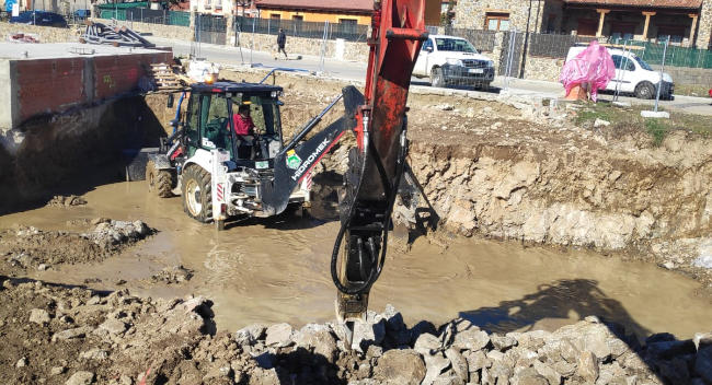 Trabajo de movimiento de tierra en Segovia